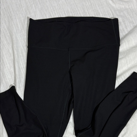 All In Motion Ribbed Black Leggings - Picture 4 of 6
